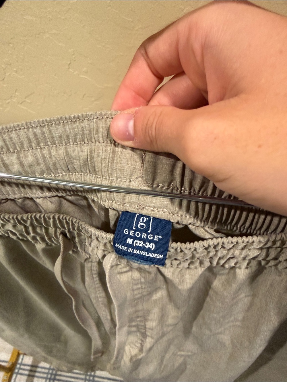 George Light Gray Athletic Drawstring Shorts - Picture 2 of 3
